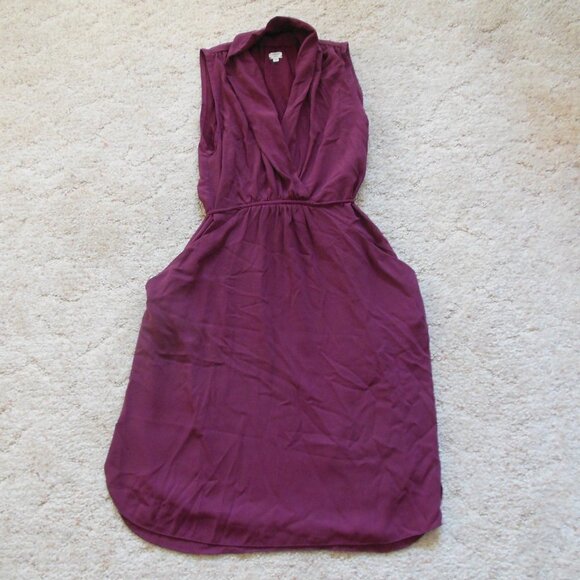 Wilfred Sabine Maroon Sleeveless Tie Dress - Picture 2 of 4